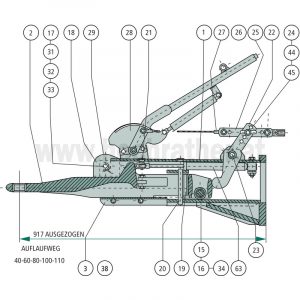 Bolzen für Laufrolle Adr (220930Rrm8A15) Granit