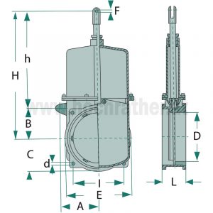 Plattenschieber Mz 4" (4058F2100000) Granit