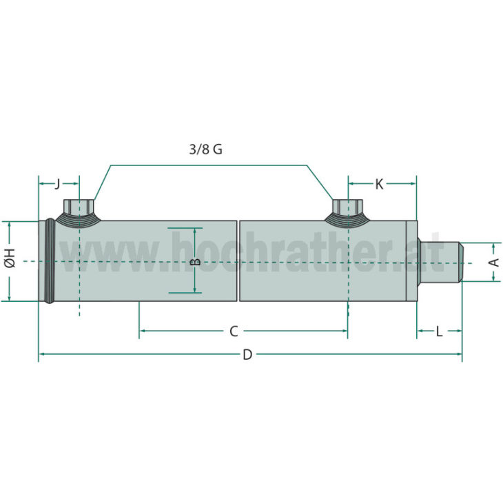 Hydr-Zyl. Dw-Ob-25-40-100 (8202541Ne) Granit