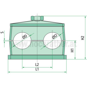 Vpe=25 Rohrschellen Rs D I 6 (87000685) Granit