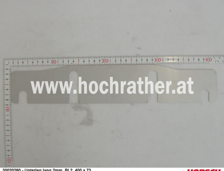 Unterleg Lang 2Mm, Bl.2  400 X (30020260) Horsch