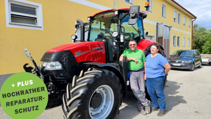 Traktor-Übergabe an Familie Luftensteiner