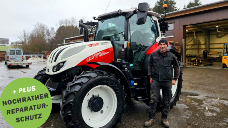 Traktor-Übergabe an Herrn Gabauer