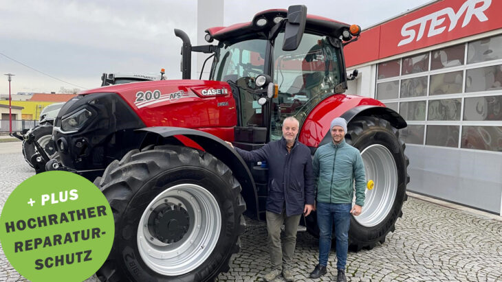 Traktor-Übergabe an Familie Hirsch